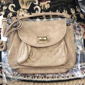 MARKED DOWN NEW: Tan Everyday crossbody/Handbag